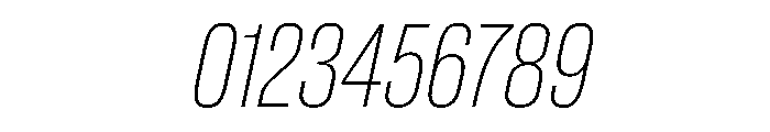 BaikalVAR ExtraCondensedThinItalic Instance Font OTHER CHARS