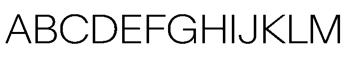 BaikalVAR ExtraLight Instance Font UPPERCASE
