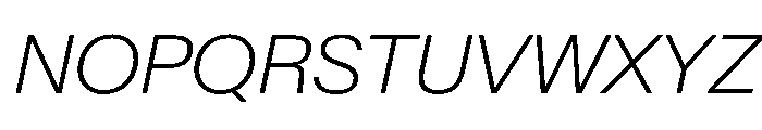 BaikalVAR ExtraLightItalic Instance 9ec9b65a Font UPPERCASE