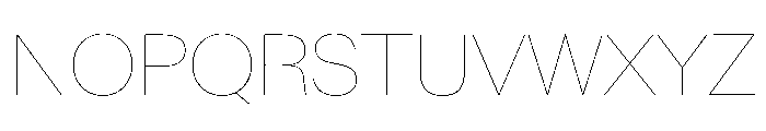 BaikalVAR Hairline Instance 6e3a831d Font UPPERCASE