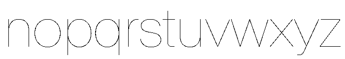 BaikalVAR Hairline Instance 6e3a831d Font LOWERCASE