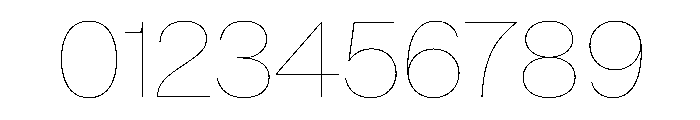 BaikalVAR Hairline Instance Font OTHER CHARS