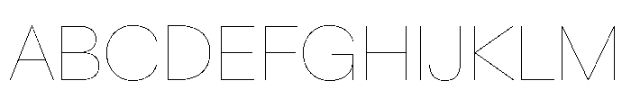BaikalVAR Hairline Instance Font UPPERCASE