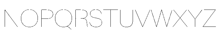 BaikalVAR Hairline Instance Font UPPERCASE