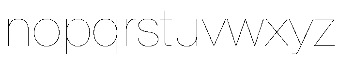 BaikalVAR Hairline Instance Font LOWERCASE