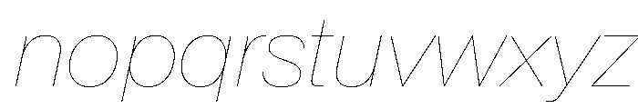 BaikalVAR HairlineItalic Instance 33b724ff Font LOWERCASE