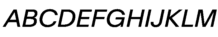 BaikalVAR Italic Instance Font UPPERCASE