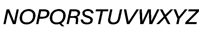 BaikalVAR Italic Instance Font UPPERCASE