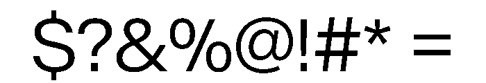 BaikalVAR Light Instance Font OTHER CHARS