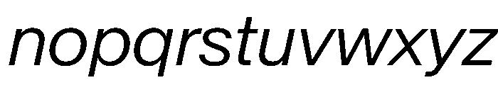 BaikalVAR LightItalic Instance Font LOWERCASE