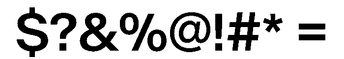 BaikalVAR Medium Instance Font OTHER CHARS