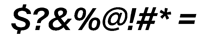BaikalVAR MediumItalic Instance Font OTHER CHARS