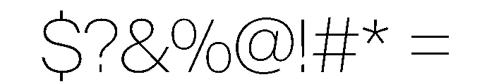BaikalVAR Thin Instance Font OTHER CHARS