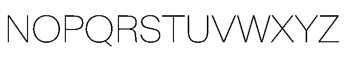 BaikalVAR Thin Instance Font UPPERCASE