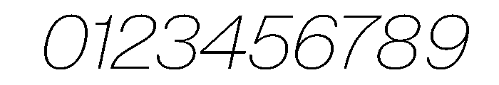 BaikalVAR ThinItalic Instance Font OTHER CHARS
