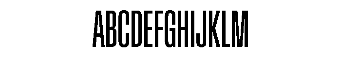 BaikalVAR UltraCondensed Instance 4ff69bb2 Font UPPERCASE