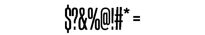 BaikalVAR UltraCondensed Instance Font OTHER CHARS