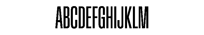 BaikalVAR UltraCondensed Instance Font UPPERCASE
