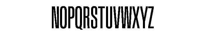 BaikalVAR UltraCondensed Instance Font UPPERCASE