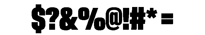 BaikalVAR UltraCondensedBlack Instance Font OTHER CHARS