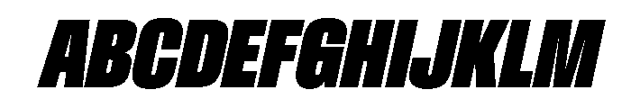 BaikalVAR UltraCondensedBlackItalic Instance 4d2ac752 Font UPPERCASE