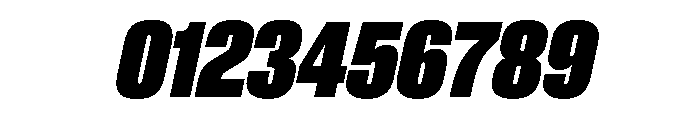BaikalVAR UltraCondensedBlackItalic Instance Font OTHER CHARS