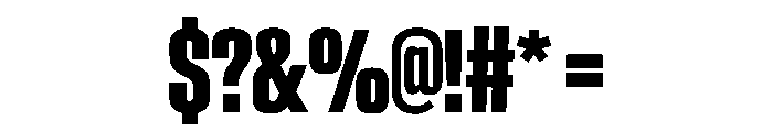 BaikalVAR UltraCondensedBold Instance Font OTHER CHARS