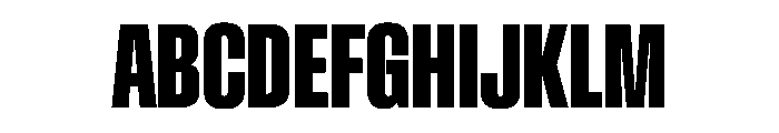 BaikalVAR UltraCondensedBold Instance Font UPPERCASE