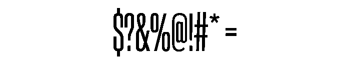 BaikalVAR UltraCondensedBook Instance Font OTHER CHARS