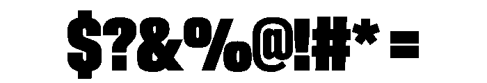 BaikalVAR UltraCondensedExtraBlack Instance Font OTHER CHARS