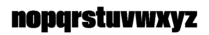 BaikalVAR UltraCondensedExtraBlack Instance Font LOWERCASE