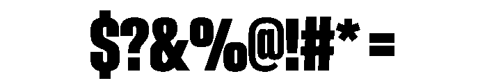 BaikalVAR UltraCondensedExtraBold Instance Font OTHER CHARS