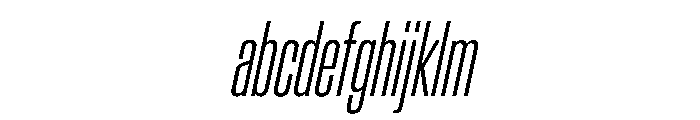 BaikalVAR UltraCondensedExtraLightItalic Instance Af2a74b1 FONT