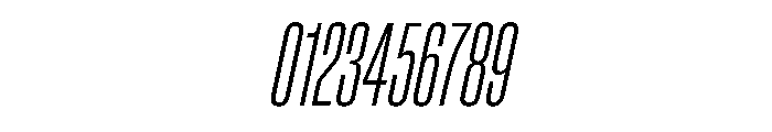 BaikalVAR UltraCondensedExtraLightItalic Instance Font OTHER CHARS