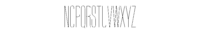 BaikalVAR UltraCondensedHairline Instance 00388ddf Font UPPERCASE