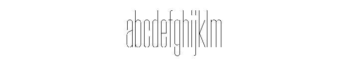 BaikalVAR UltraCondensedHairline Instance 00388ddf FONT