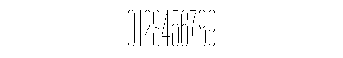 BaikalVAR UltraCondensedHairline Instance Font OTHER CHARS