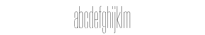 BaikalVAR UltraCondensedHairline Instance FONT
