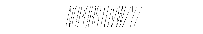 BaikalVAR UltraCondensedHairlineItalic Instance 4a17d0c8 Font UPPERCASE