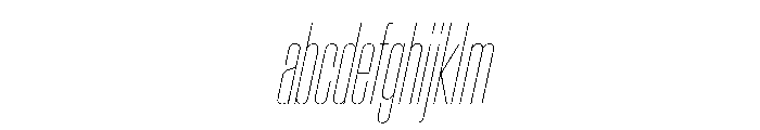 BaikalVAR UltraCondensedHairlineItalic Instance FONT