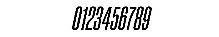 BaikalVAR UltraCondensedItalic Instance Font OTHER CHARS