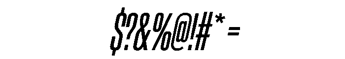 BaikalVAR UltraCondensedItalic Instance Font OTHER CHARS