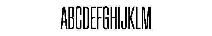 BaikalVAR UltraCondensedLight Instance 8404a813 Font UPPERCASE
