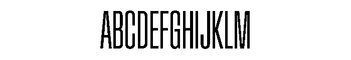 BaikalVAR UltraCondensedLight Instance Font UPPERCASE