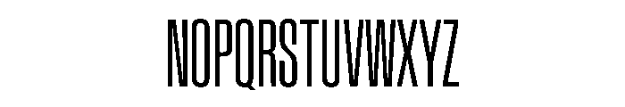BaikalVAR UltraCondensedLight Instance Font UPPERCASE