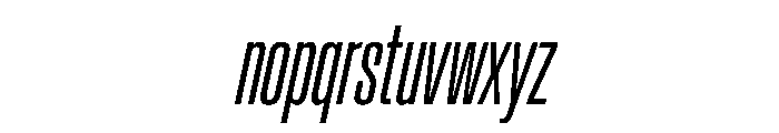 BaikalVAR UltraCondensedLightItalic Instance D44e5d97 Font LOWERCASE