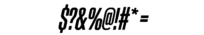 BaikalVAR UltraCondensedMediumItalic Instance Font OTHER CHARS