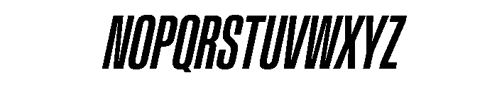 BaikalVAR UltraCondensedMediumItalic Instance Font UPPERCASE