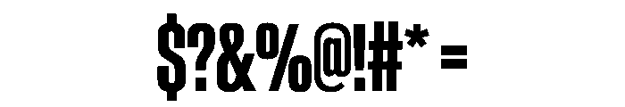 BaikalVAR UltraCondensedSemiBold Instance Font OTHER CHARS