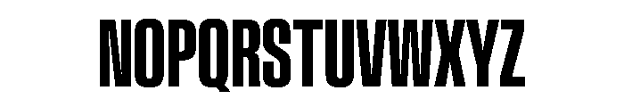 BaikalVAR UltraCondensedSemiBold Instance Font UPPERCASE